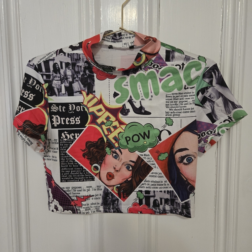 Comic Strip Mock Turtleneck